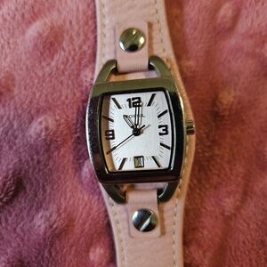 Fossil Pink Leather Watch